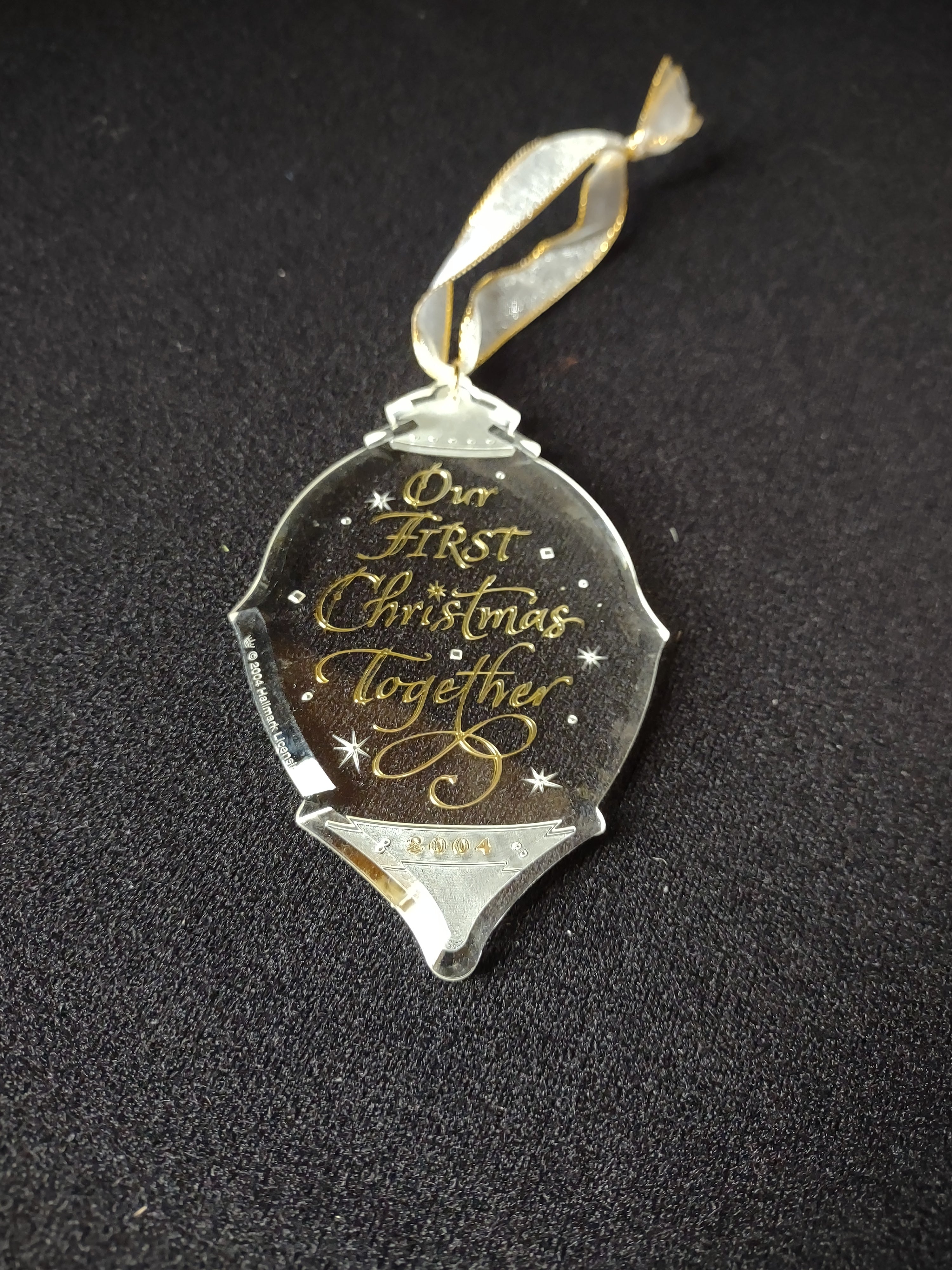 Hallmark Christmas Keepsake Ornament Our First Christmas Together 2004 (lot 1600