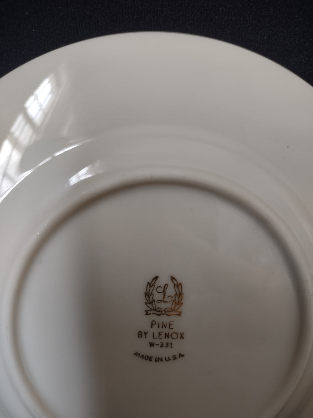 Vintage Lenox Pine W-331 Dessert or Bread Plate 6-1/4" (lot 1866)