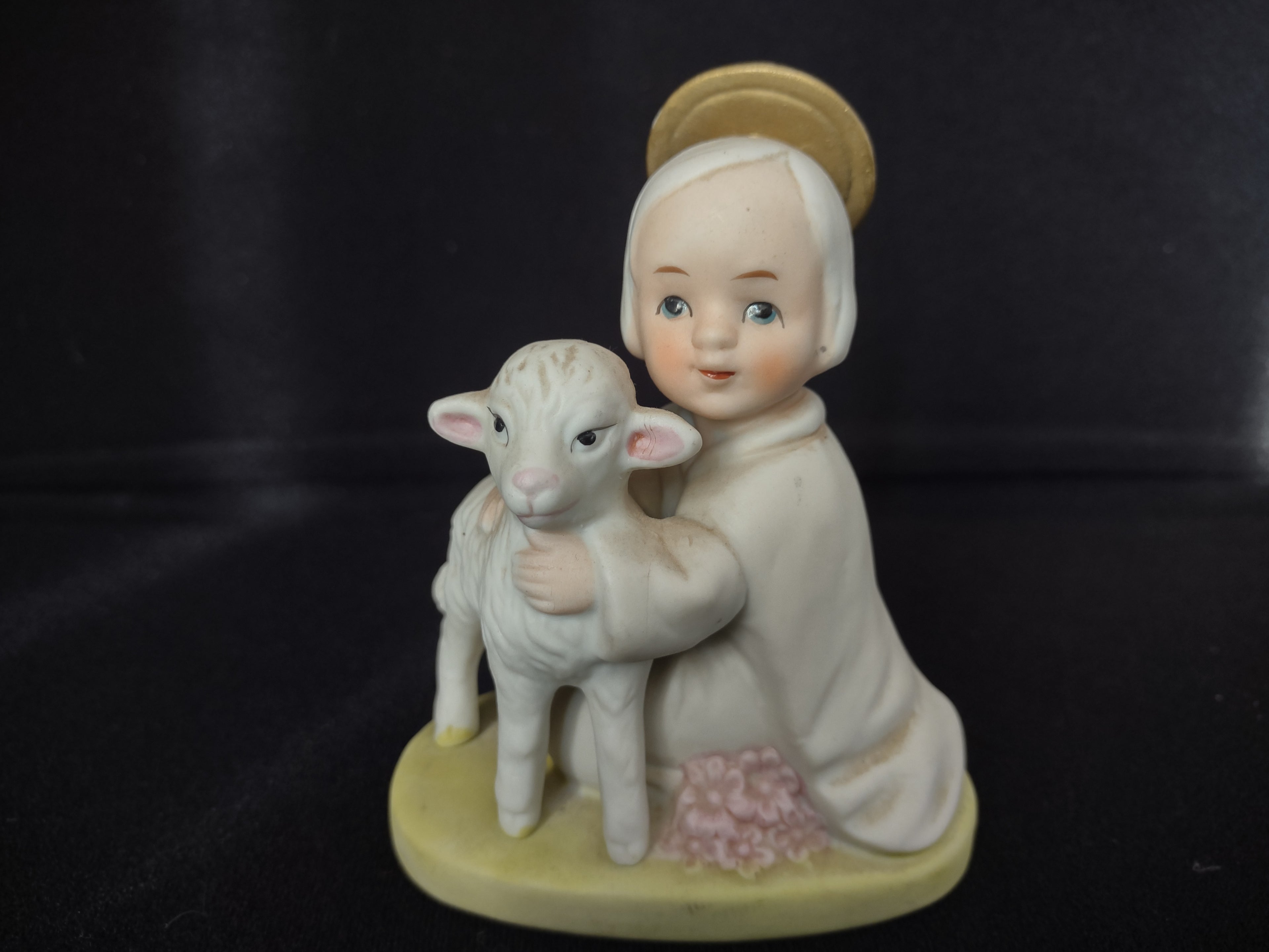 Vintage Homco Home Interiors Holy Child with Lamb Shepherd (lot 2436)