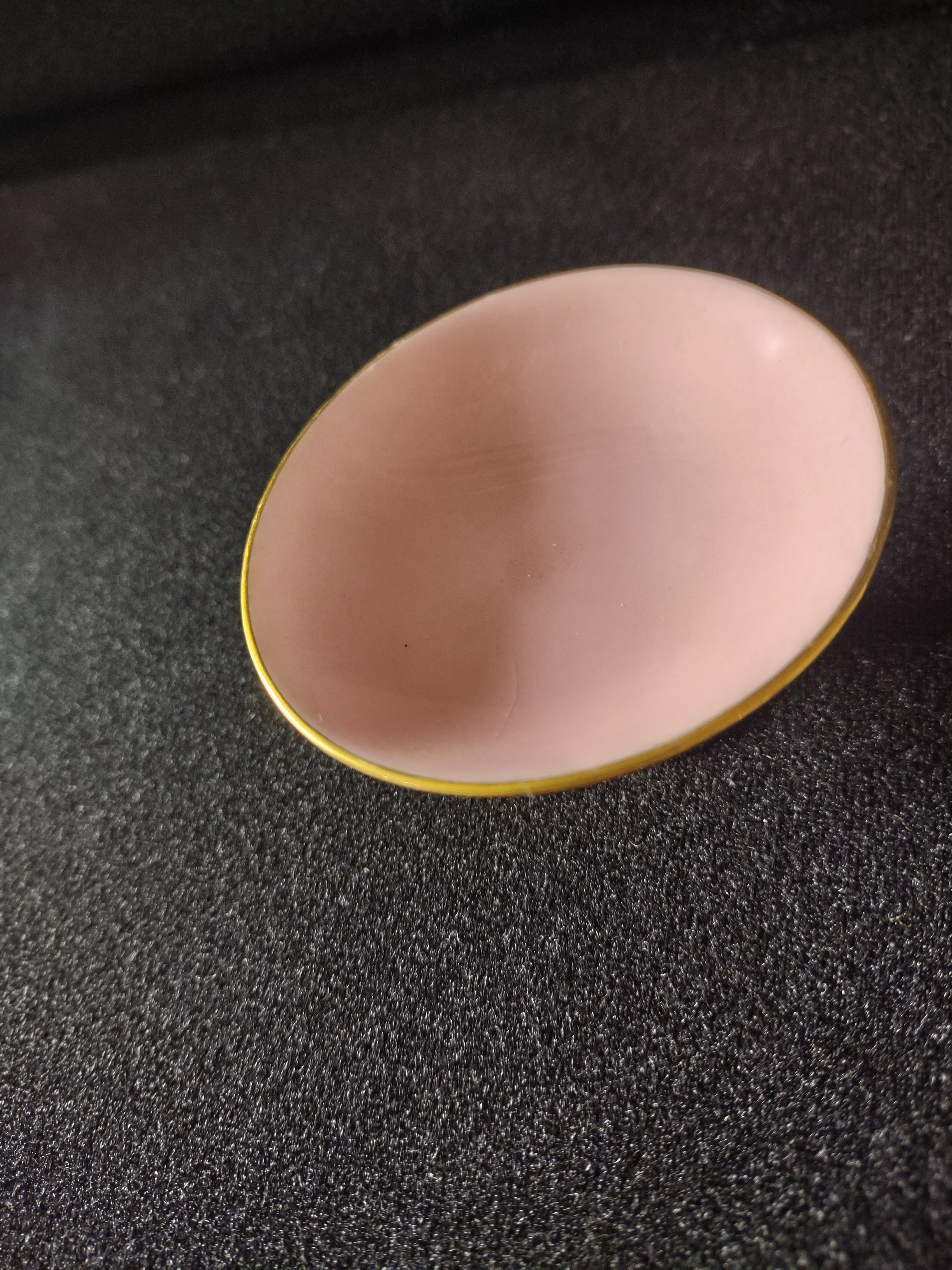 Vintage Minton Small Delicate Condiment Serving Dish x 3 Pink Gold Trim Lot 5455