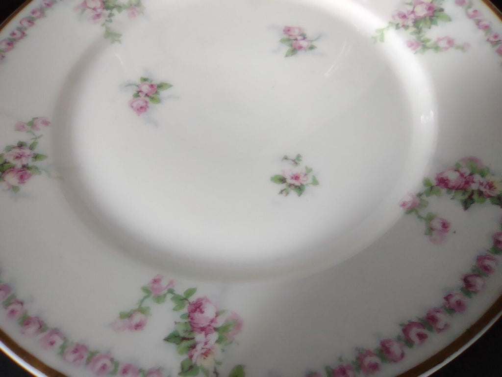 Avenir Limoges France 5 x Salad Plate Rose Garland (lot 559)
