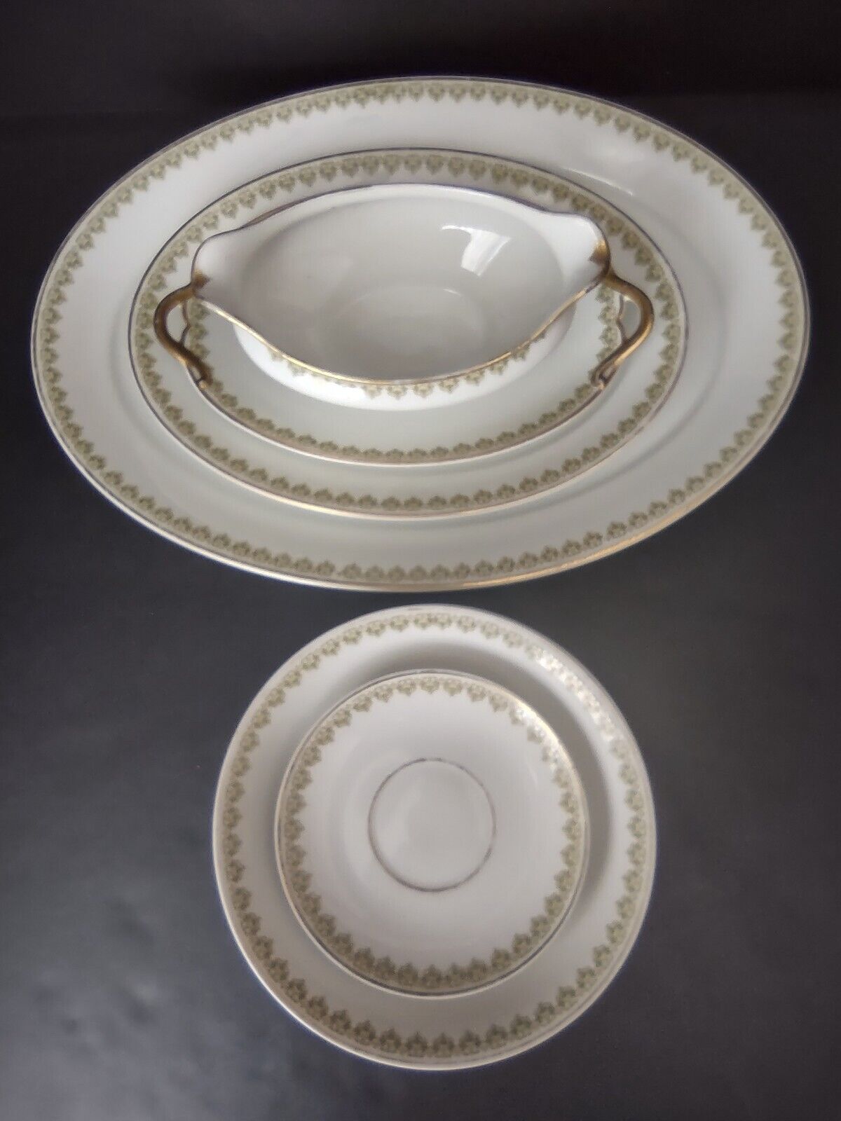 GDA Field Haviland Limoges France Serving Platter Plate Clover Shamrock (lot 526