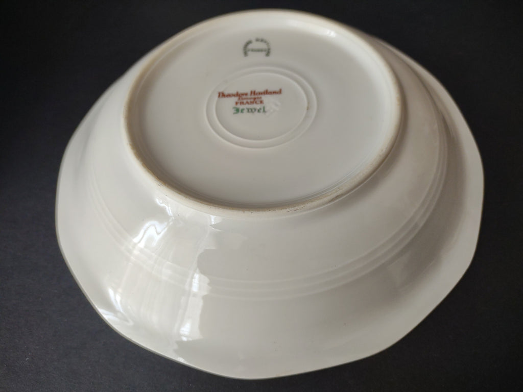 Haviland Limoges Yellow Jewel 6 x Cream Soup Bowl Floral (lot 816)