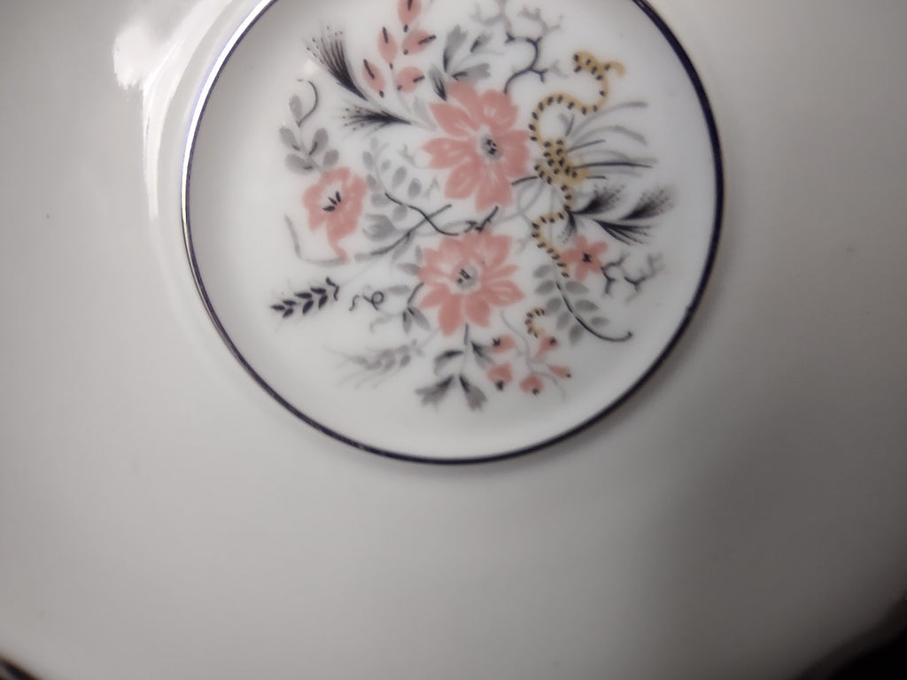 Haviland France Limoges Saucer ONLY Floradora Platinum Trim (lot 976)