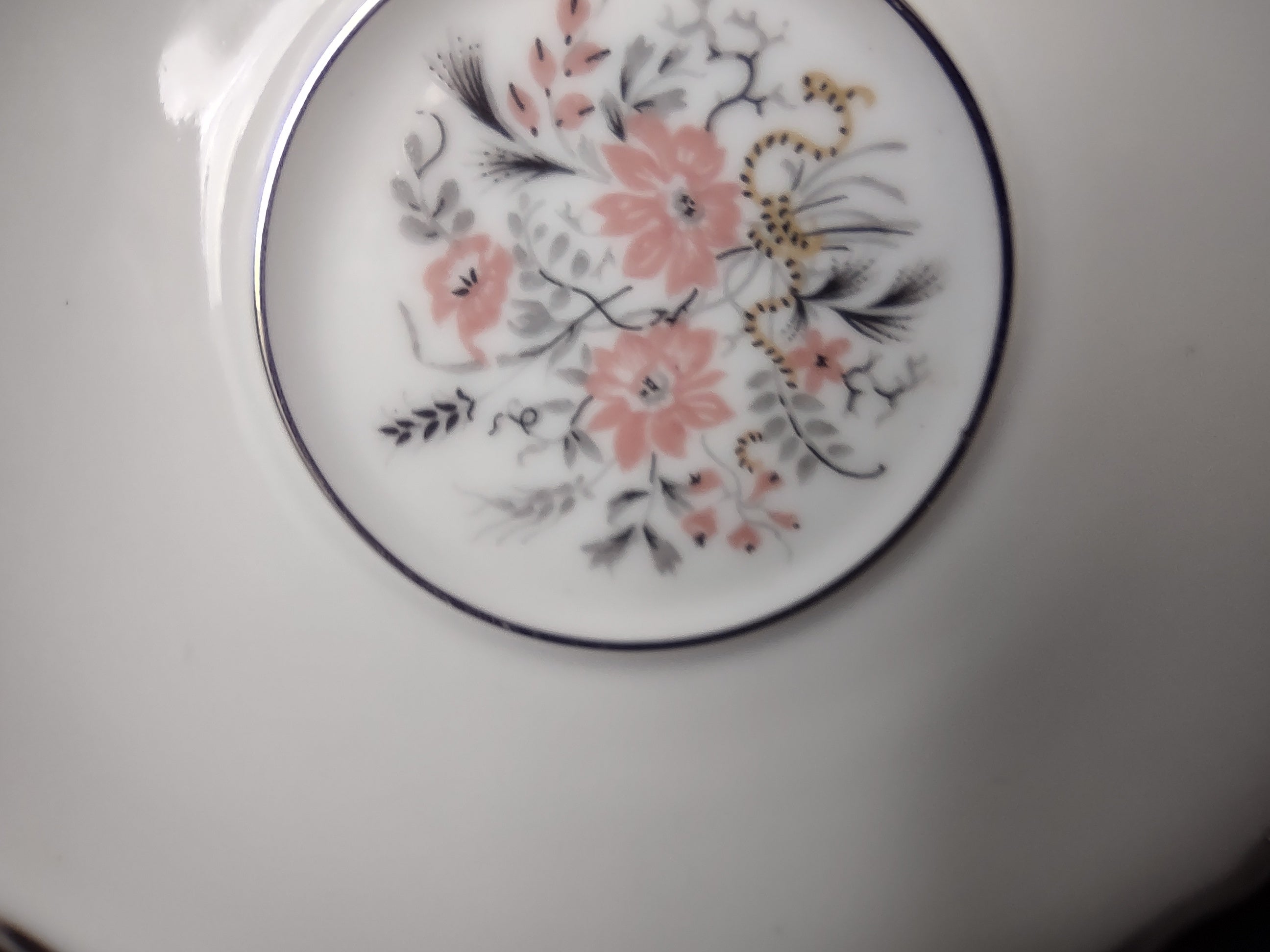 Haviland France Limoges Saucer ONLY Floradora Platinum Trim (lot 976)