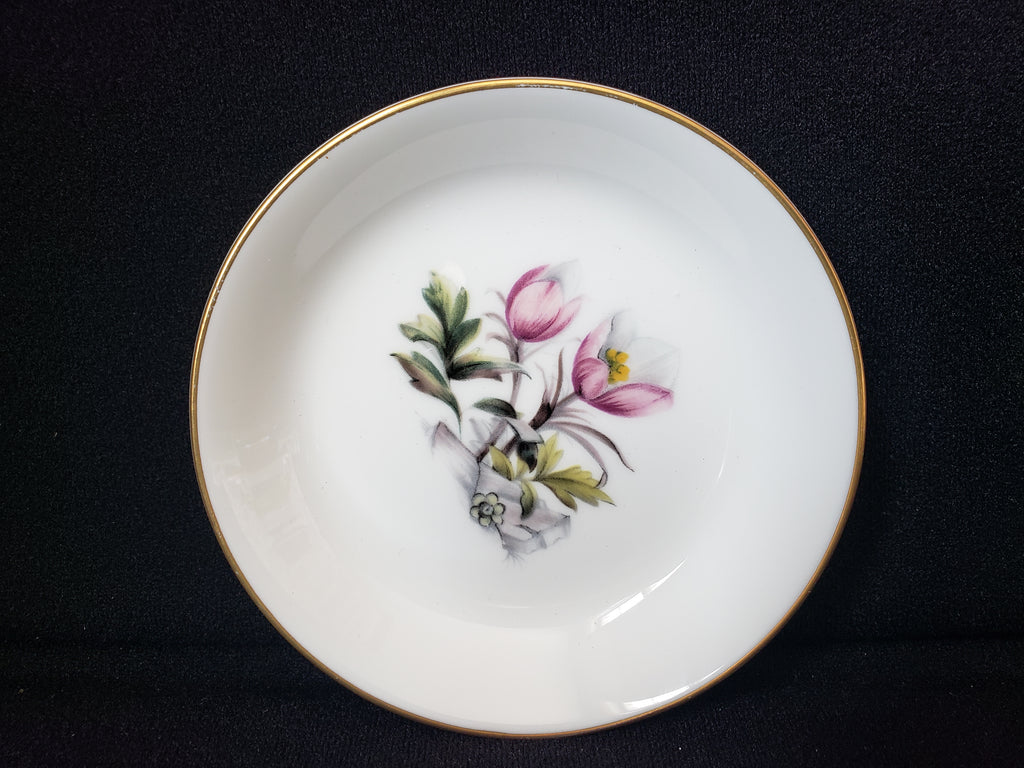 Vintage Royal Worcester Spring Flower Coaster Fine China Small Dish 4" (lot 2067)
