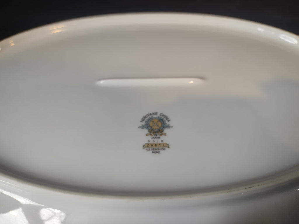 Vintage Noritake Japan Serving Platter Rose Daryl 14" (lot 2615)