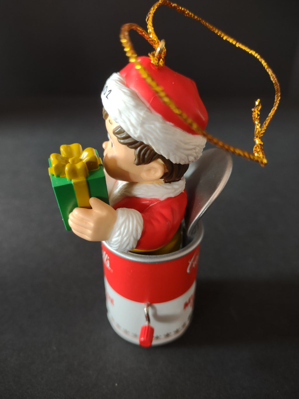 Vintage Christmas 2002 Campbells Soup Kid In A Can Ornament (Lot 4723)