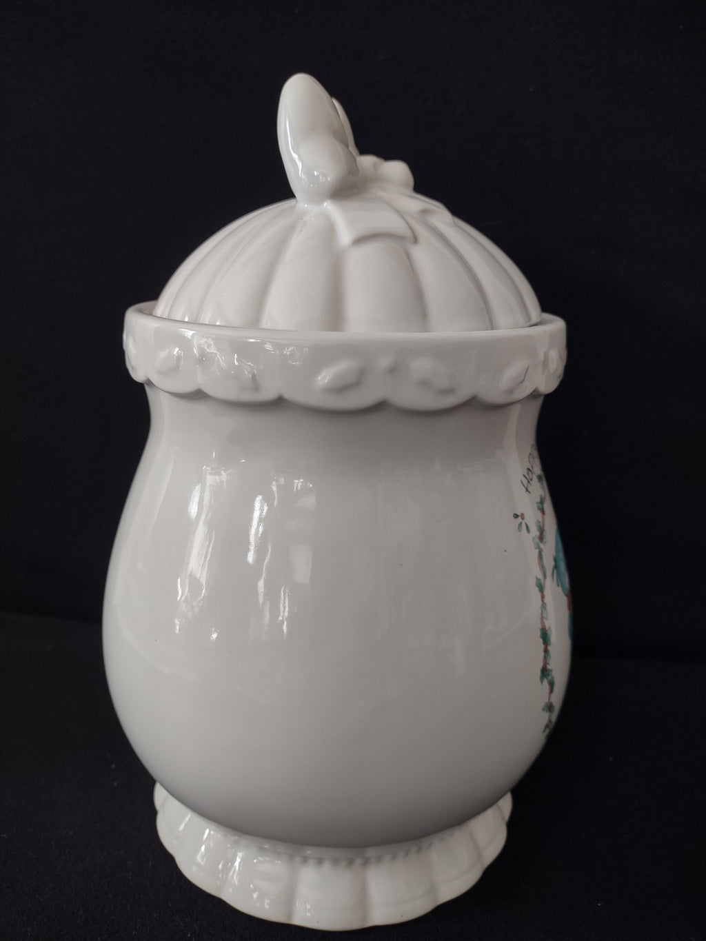 Vintage Precious Moments Happy Holly Days Christmas Cookie Jar (Lot 4047)