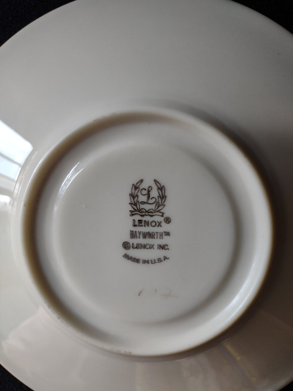 Vintage Lenox Hayworth Saucer ONLY (lot 1884)