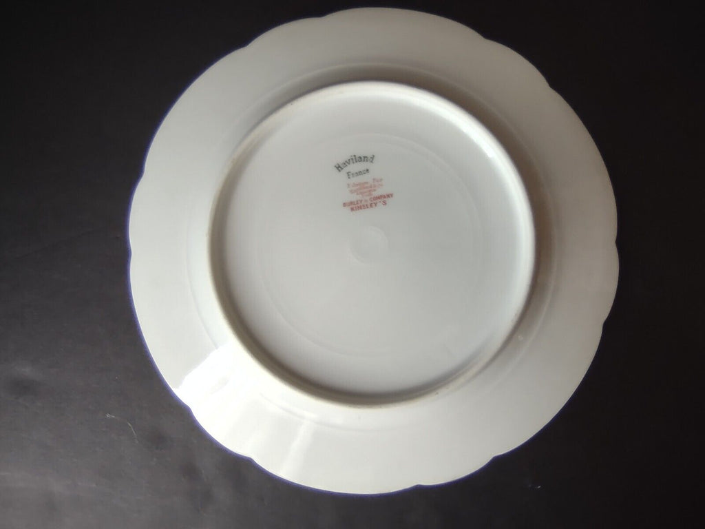 Haviland Limoges Baltimore Rose Salad Plate Gold Trim 8-1/4" (lot 488)
