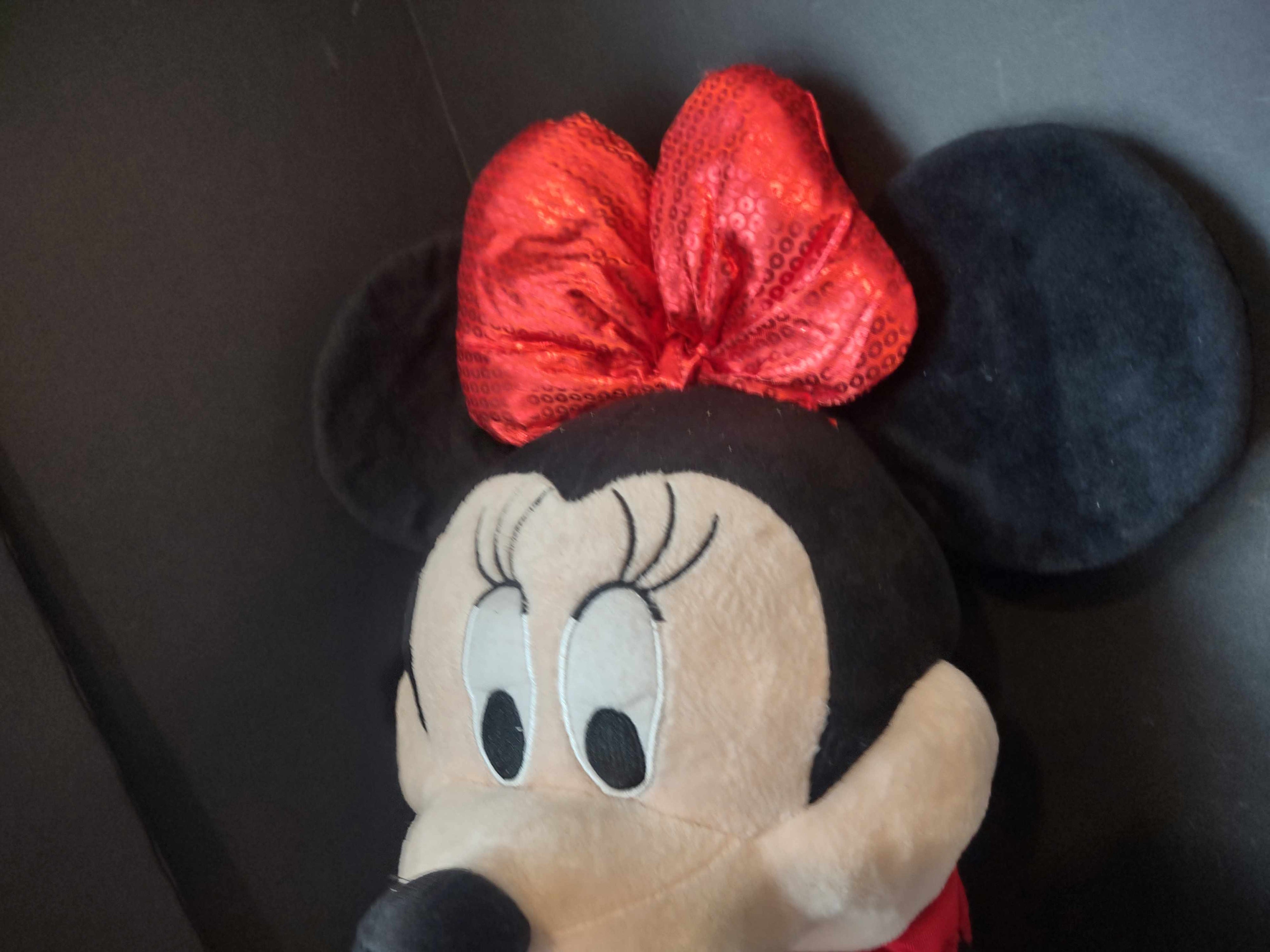 Minnie Mouse Christmas Disney Plush Standing Porch Greeters Gemmy 22" (lot 2604j)