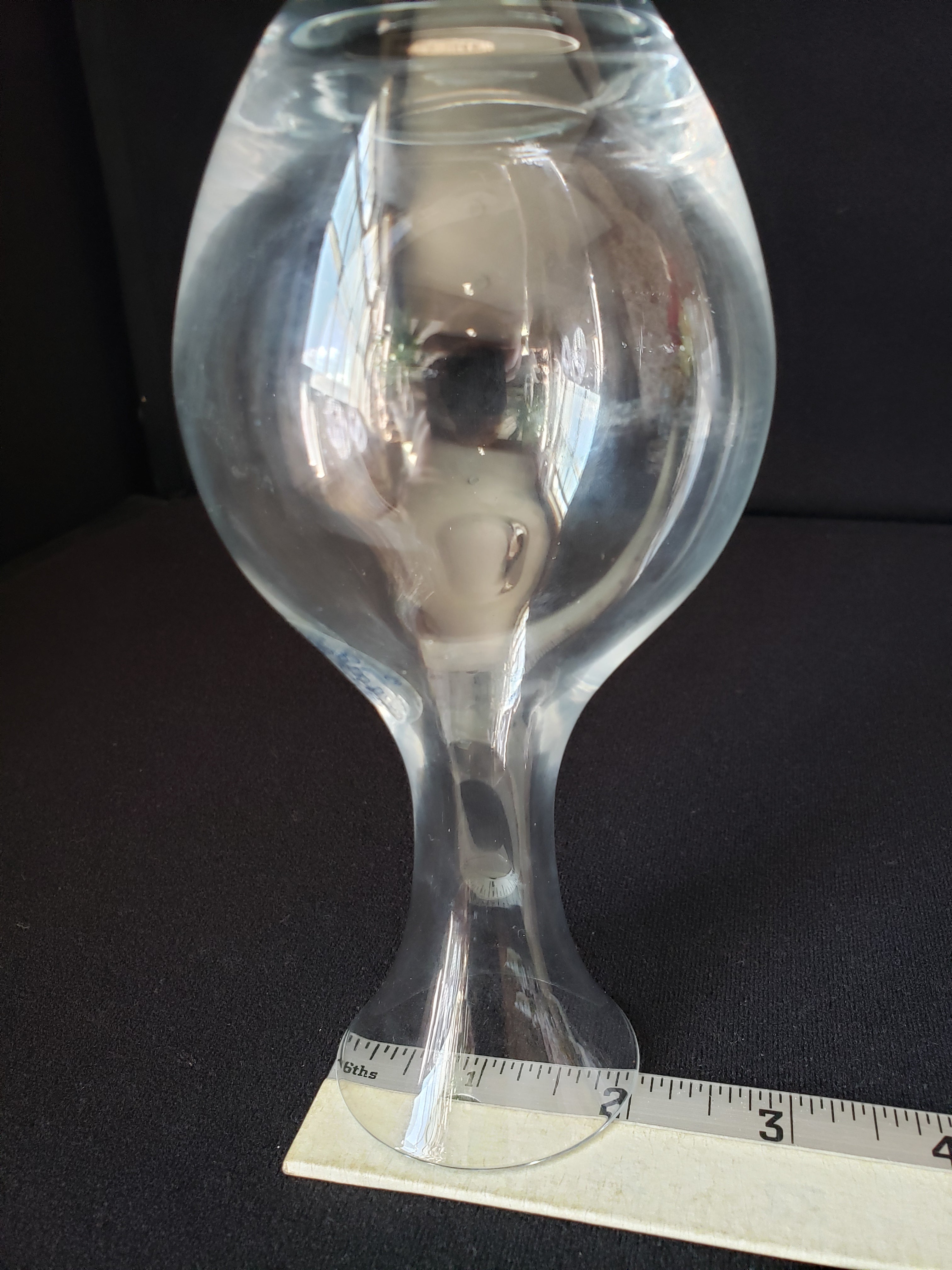 Vintage Crystal Vase Lenox Hand Blown 6-1/2" (lot 2051)