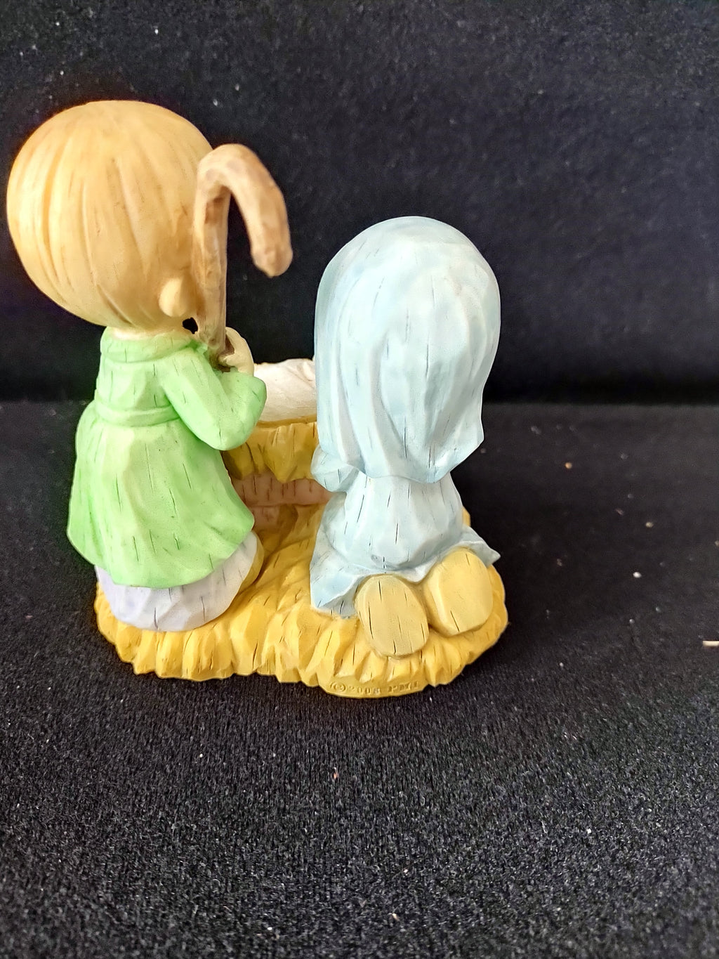 Vintage Precious Moments Nativity Set Barn Mary Joseph Jesus (Lot 3649)