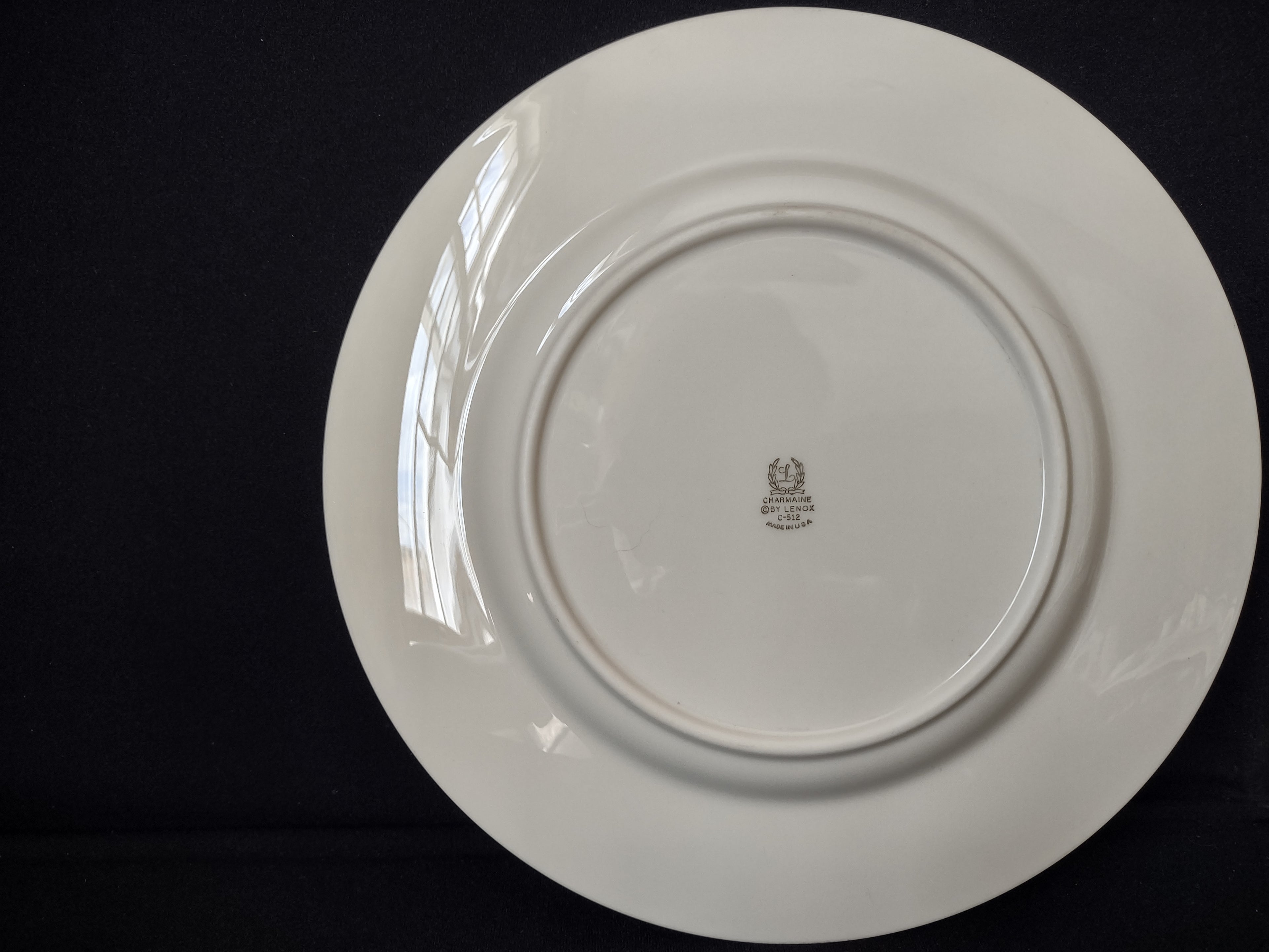 Vintage Lenox Charmaine C-512 Gold Trim Dinner Plate 10-1/2" (lot 1905)