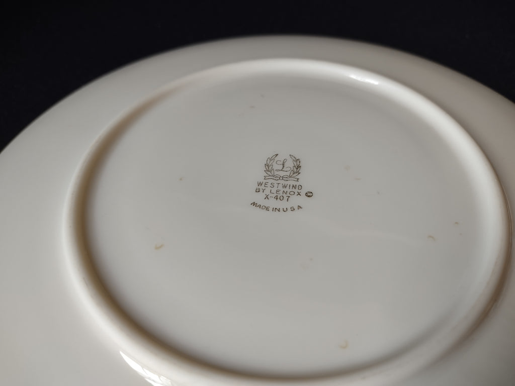 Vintage Lenox Westwind X-407 Dessert or Salad Plate 7-3/4" (lot 1829)