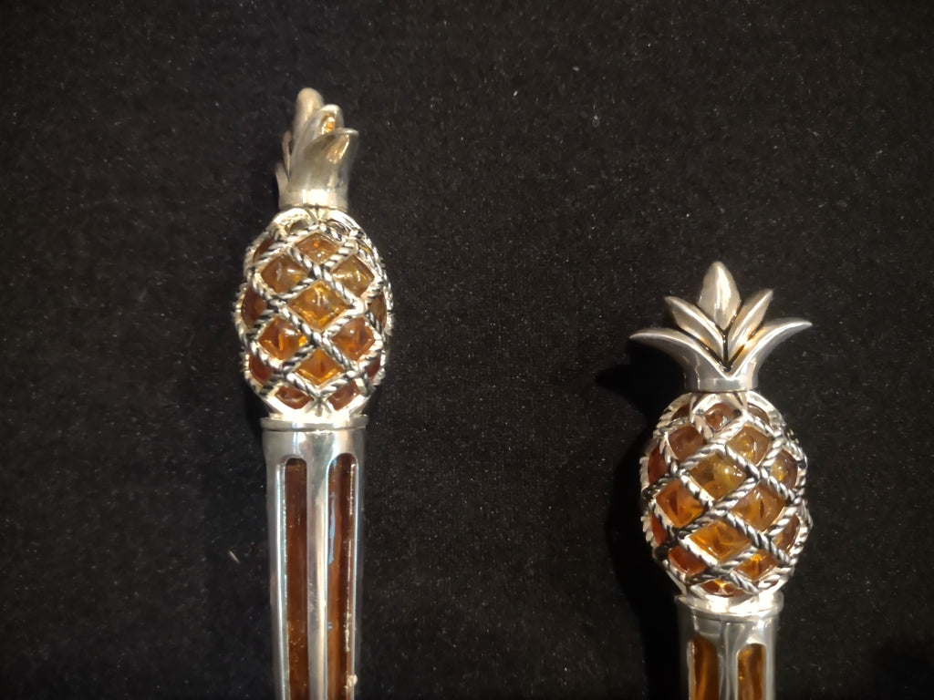 Vintage International Silver Company Pineapple Design Cake Serving Set (2546c)