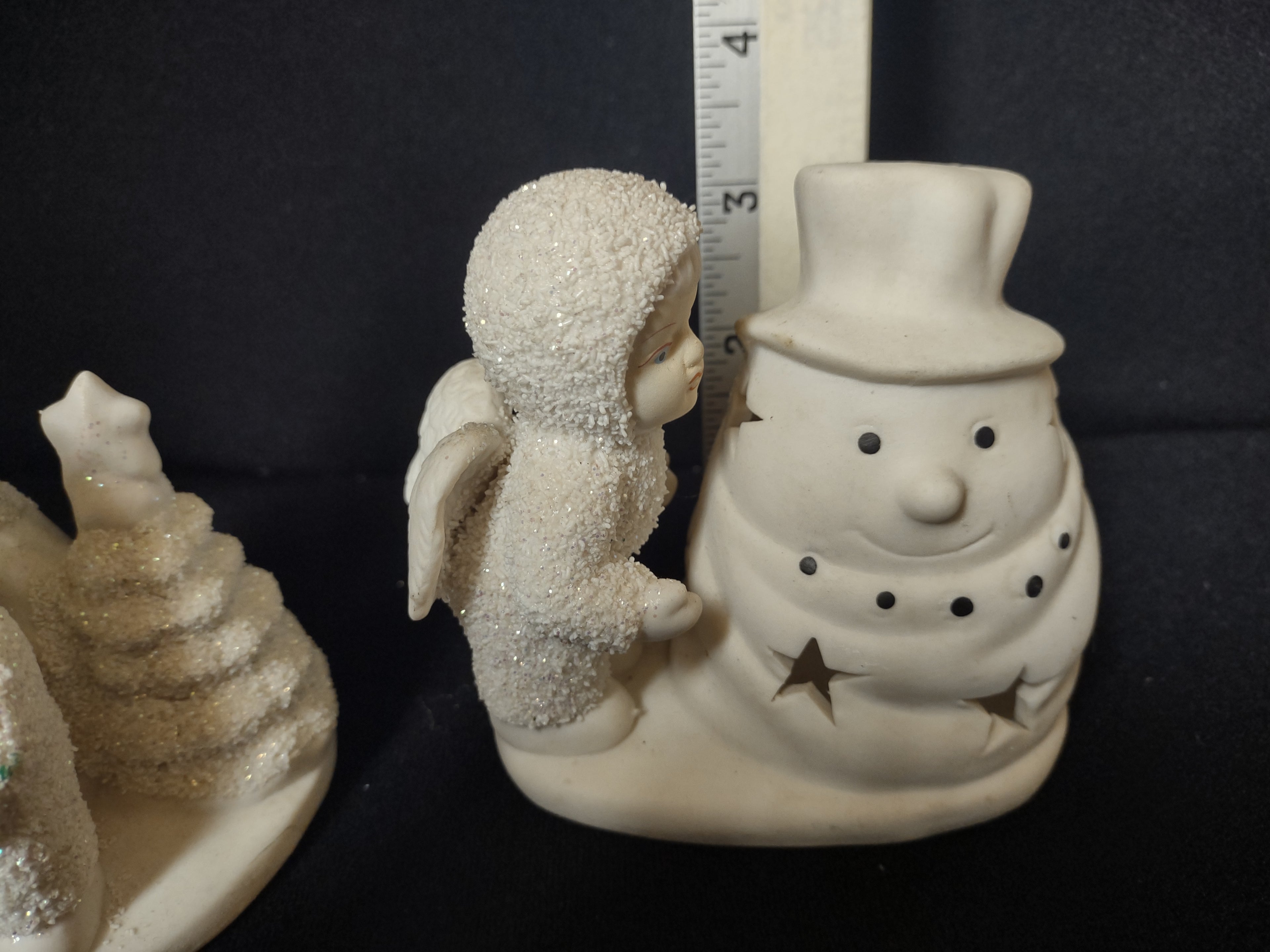 Lot of 3 Snowbabies Candle Holder (lot 1580)