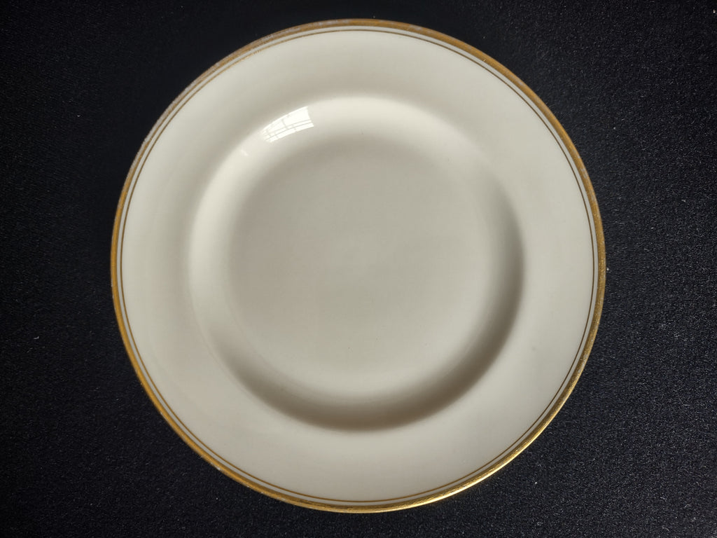 Vintage Lenox Dessert or Bread Plate Gold Trim Green Stamp 6-1/4" (lot 1860)