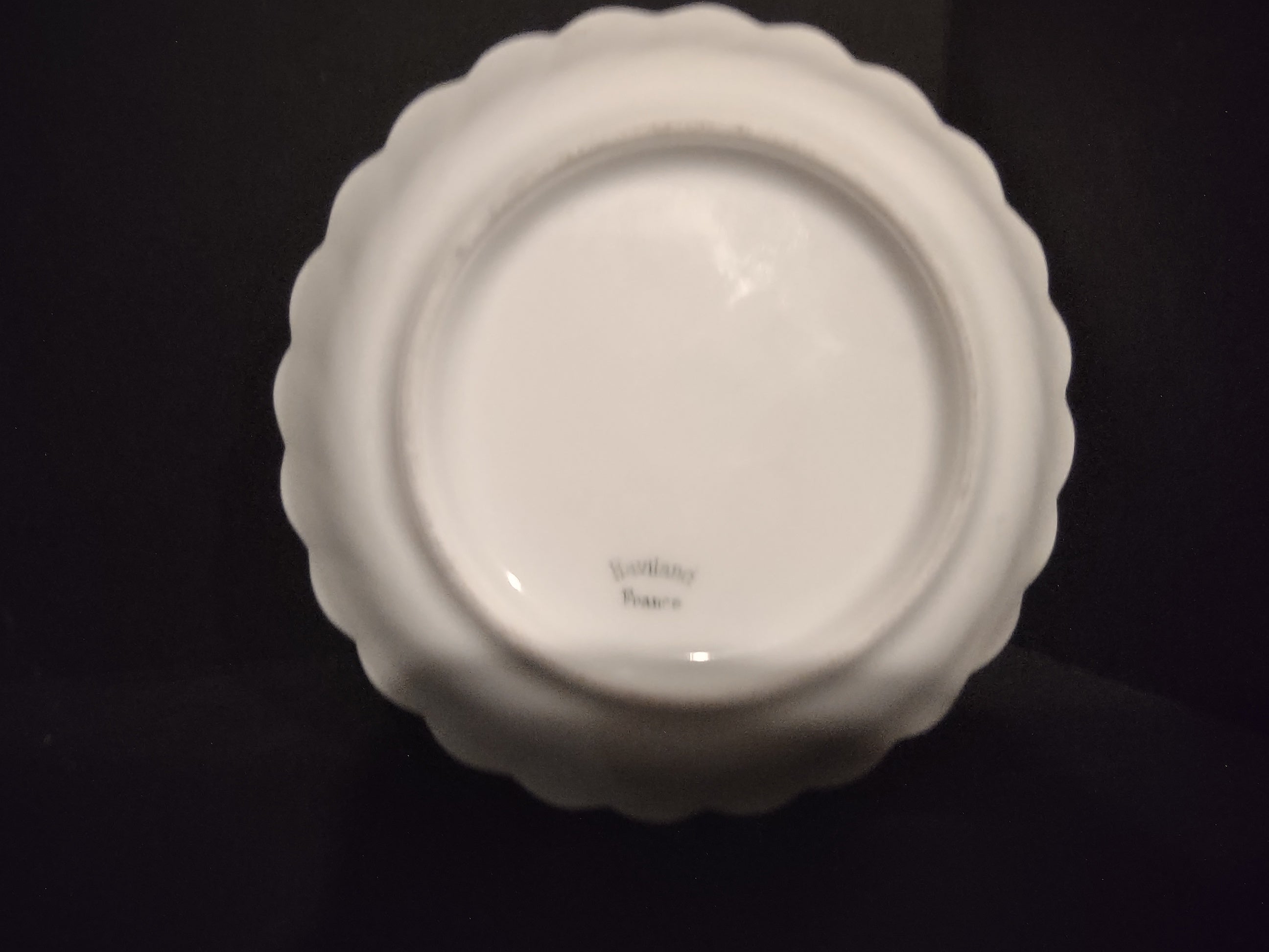 Haviland France Limoges Coaster White (lot 1042)