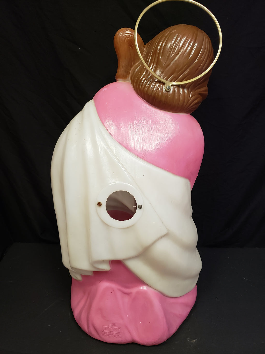 Vintage Christmas Nativity Outdoor Joseph with Halo Blow Mold 27" (lot 2253)