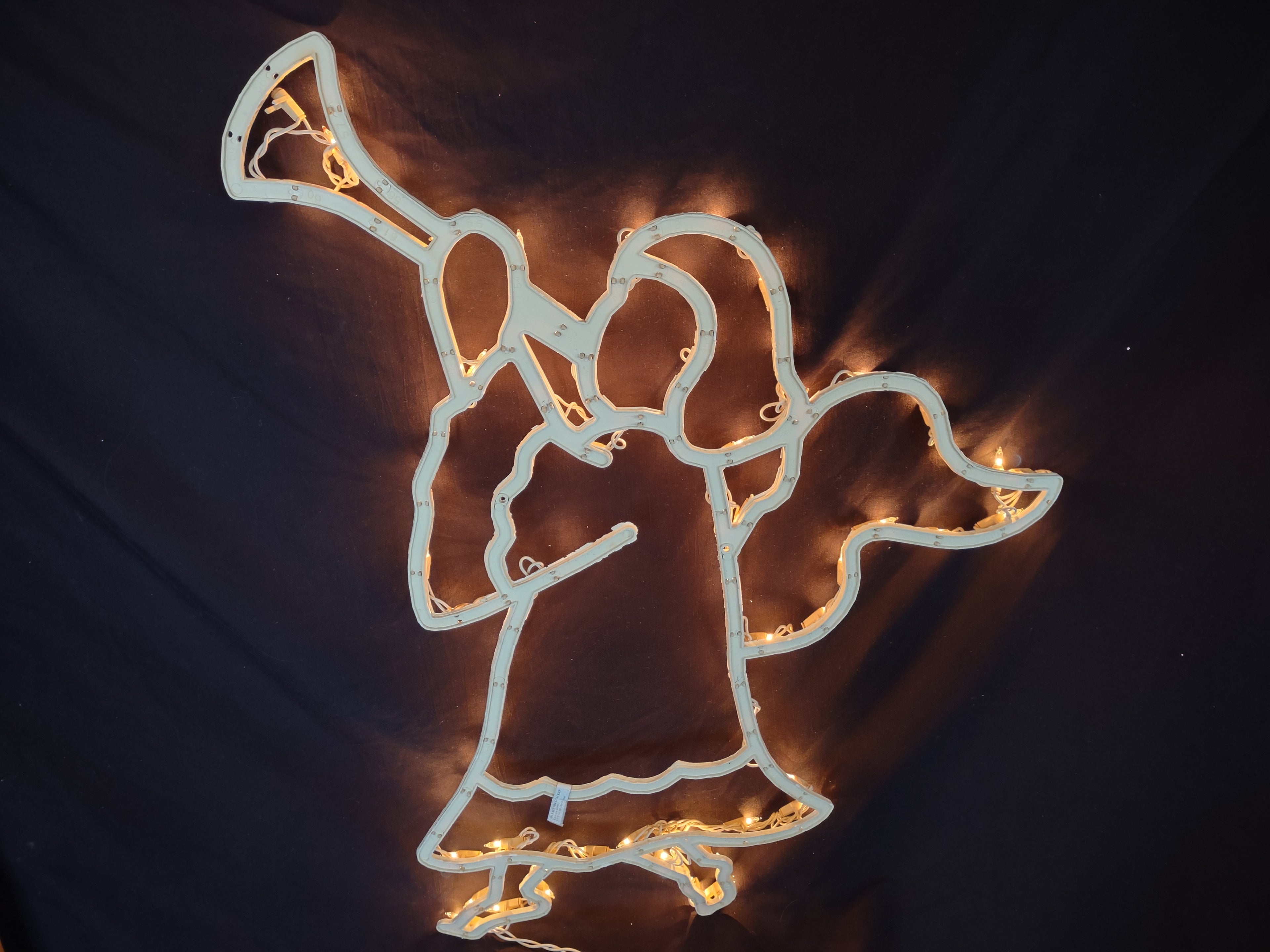Vintage Christmas Angel Window Light Sculpture 30" (lot 3154c)