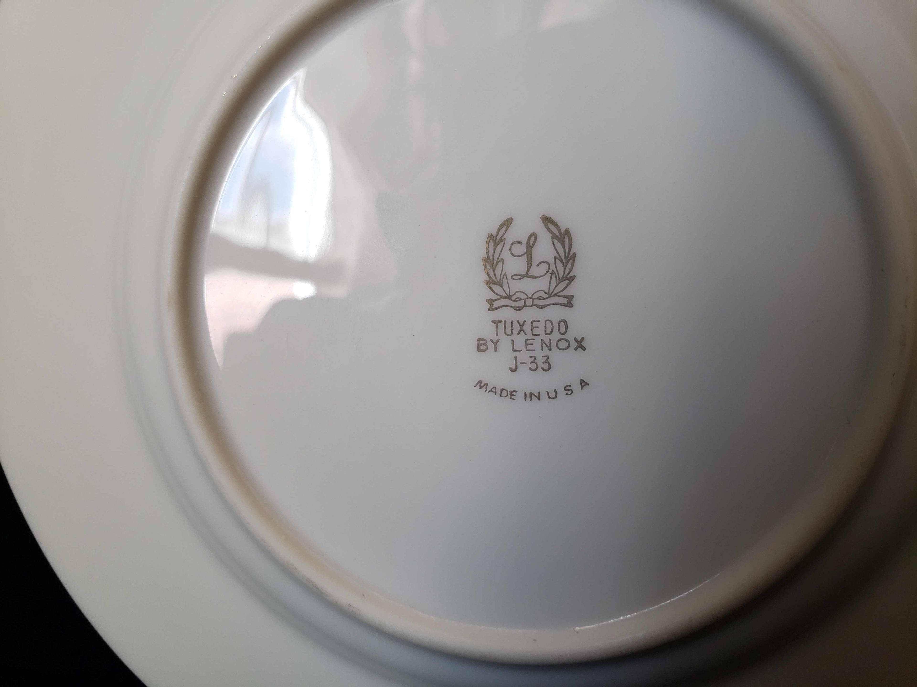 Vintage Lenox Tuxedo J-33 Bread or Dessert Plate 6-3/8"(lot 1968)