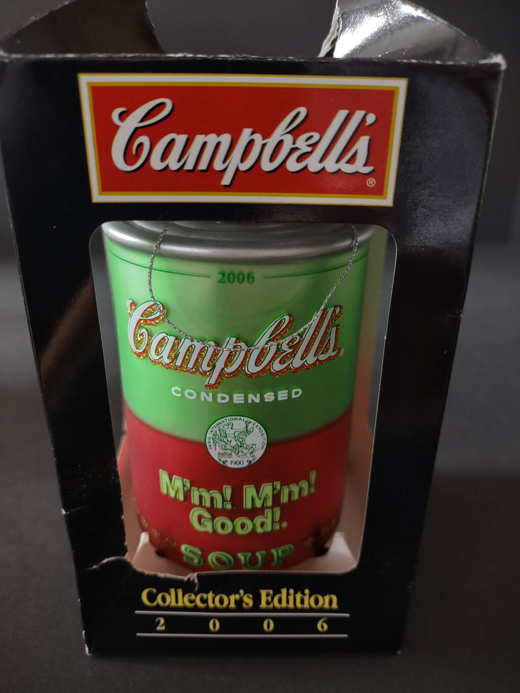 Vintage Christmas 2006 Campbells Collector Edition Soup Can IMPERFECT (Lot 4709)