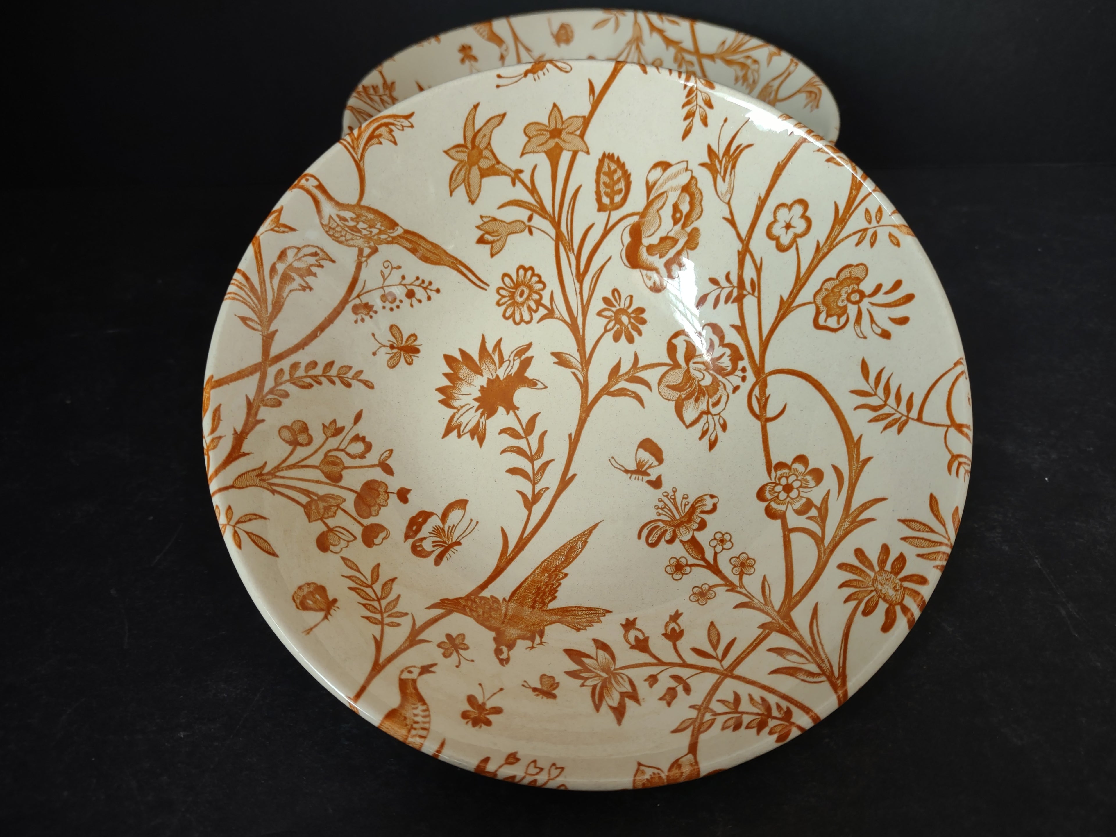 Laura Ashley Ironstone Oriental Garden Johnson Bros Cereal Bowl x 5 (lot 5550)