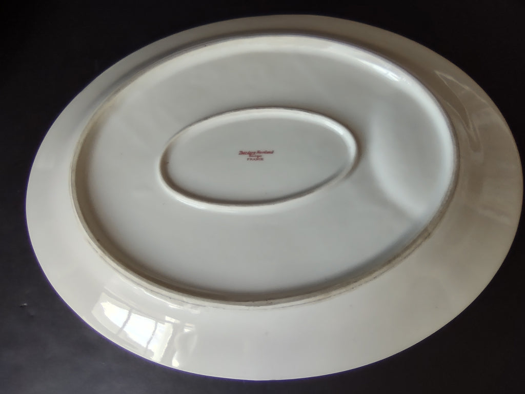 Haviland Limoges Schleiger 149 Set Serving Bowl + Platter Yellow Rose (lot 913)