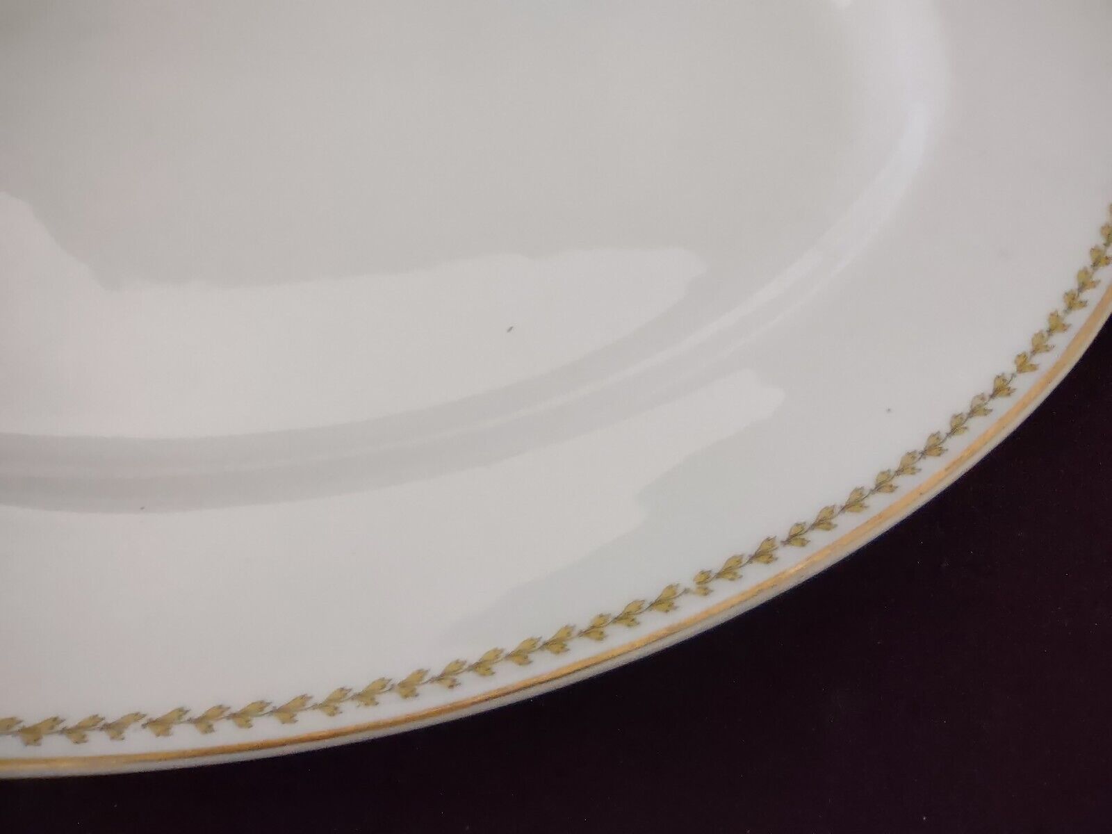 Noritake Yellow Laurel Band Oval Serving Plate S 792A Dish Gold Trim (lot 327)