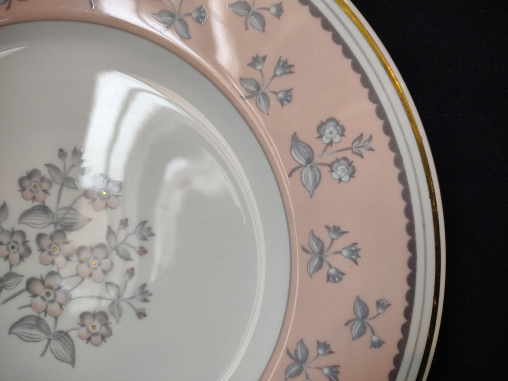 Wedgwood Pimpernel Pink Dinner Plate 10-3/4" (lot 2760)