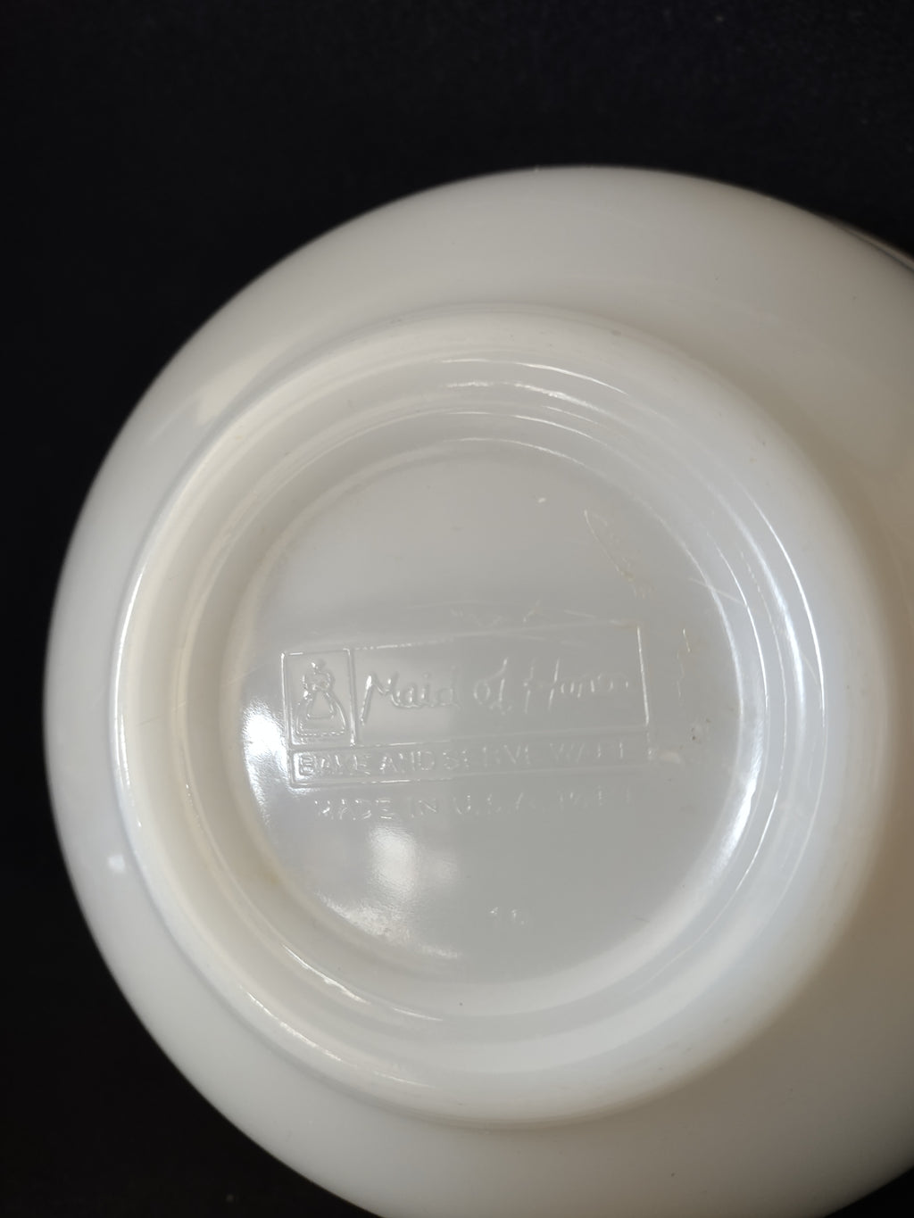 Vintage Maid Of Honor 1.5 Pt Cinderella Mixing Bowl Turquoise Floral (Lot 5312)