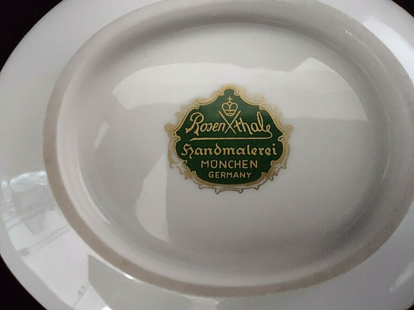 018 Collectible Rosenthale Plate Munchen Germany Hand Painted