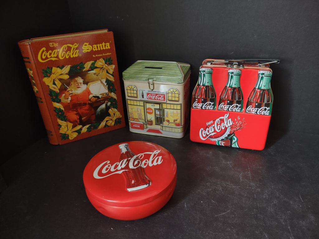 Lot of Coca-Cola Vintage Collectible Tin Coin Bank (lot 3140)