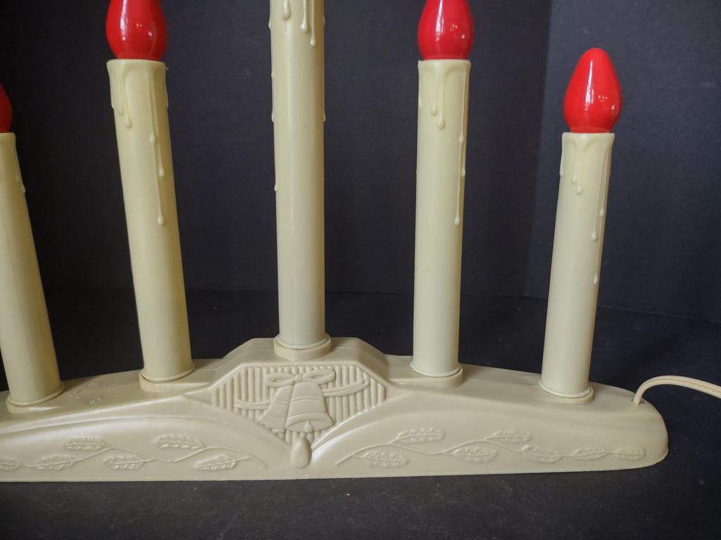 Set 2 Christmas Window 5 Candle Drip Candle Bell Candelabra Candolier (lot 2301)