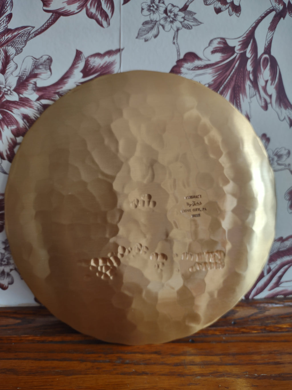 Vintage Plate Statue of Liberty Bronze Hammered Wendell August Forge (Lot 5723t)