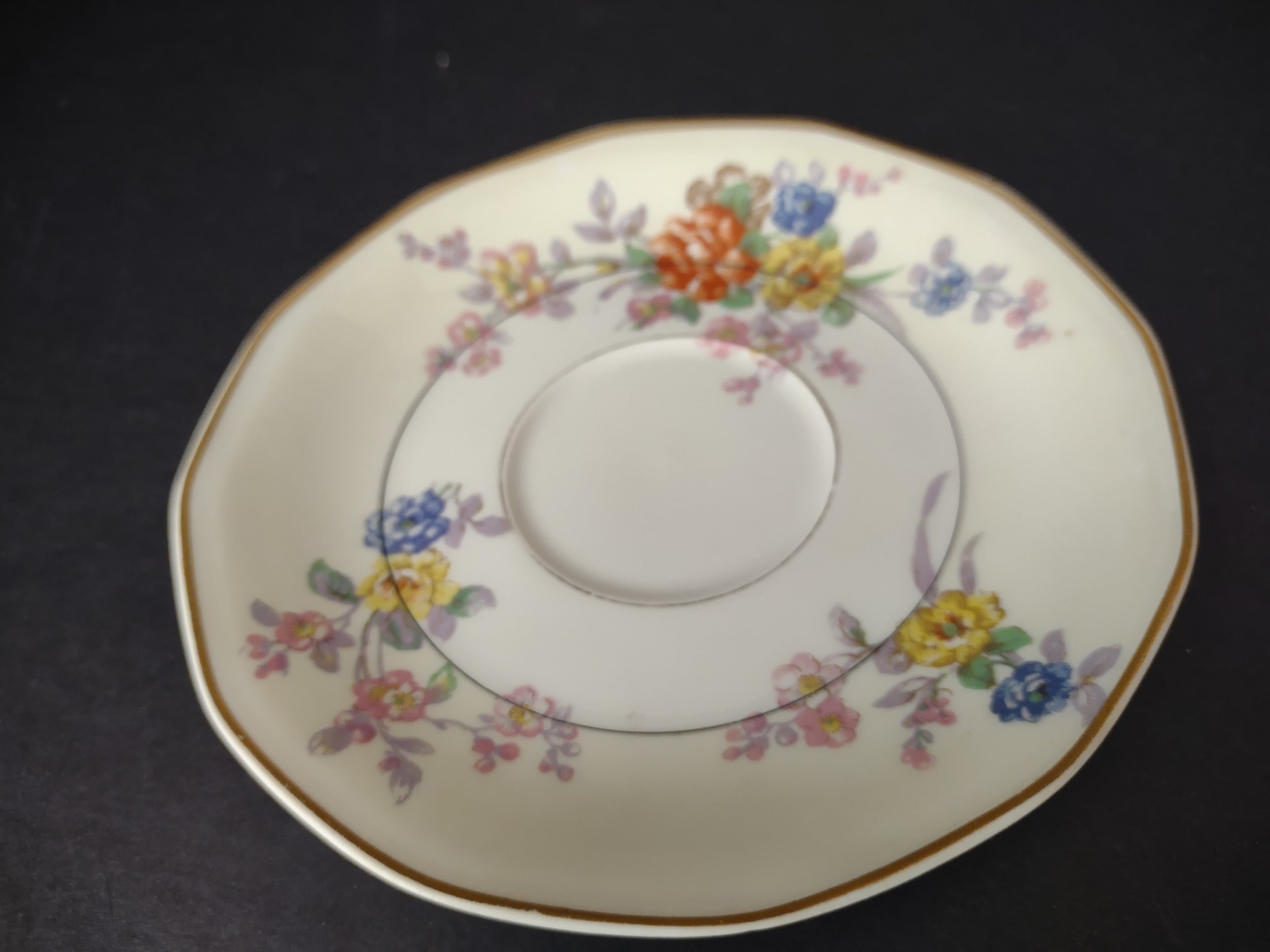 Haviland Limoges Yellow Jewel Saucer ONLY Floral (lot 819)