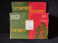 Vintage CHRISTMAS TREE Ornament 75 HOOK Hanger Box & Hooks BRITE STAR USA (3318)