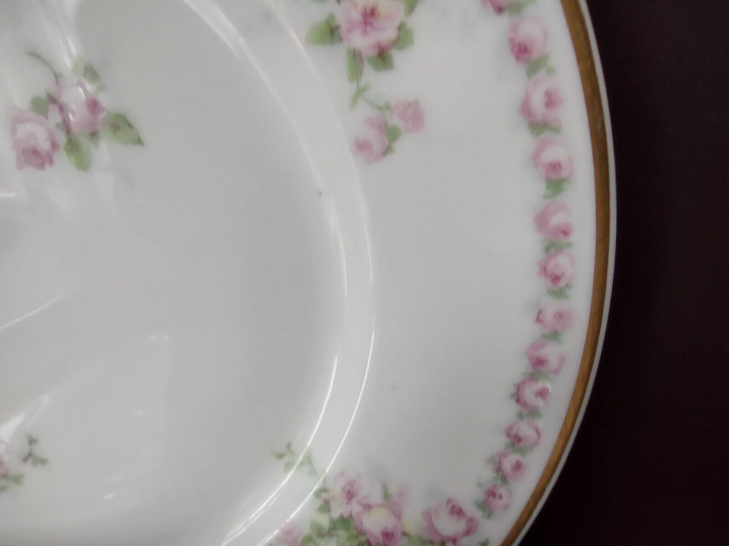 Avenir Limoges France 5 x Salad Plate Rose Garland (lot 559)