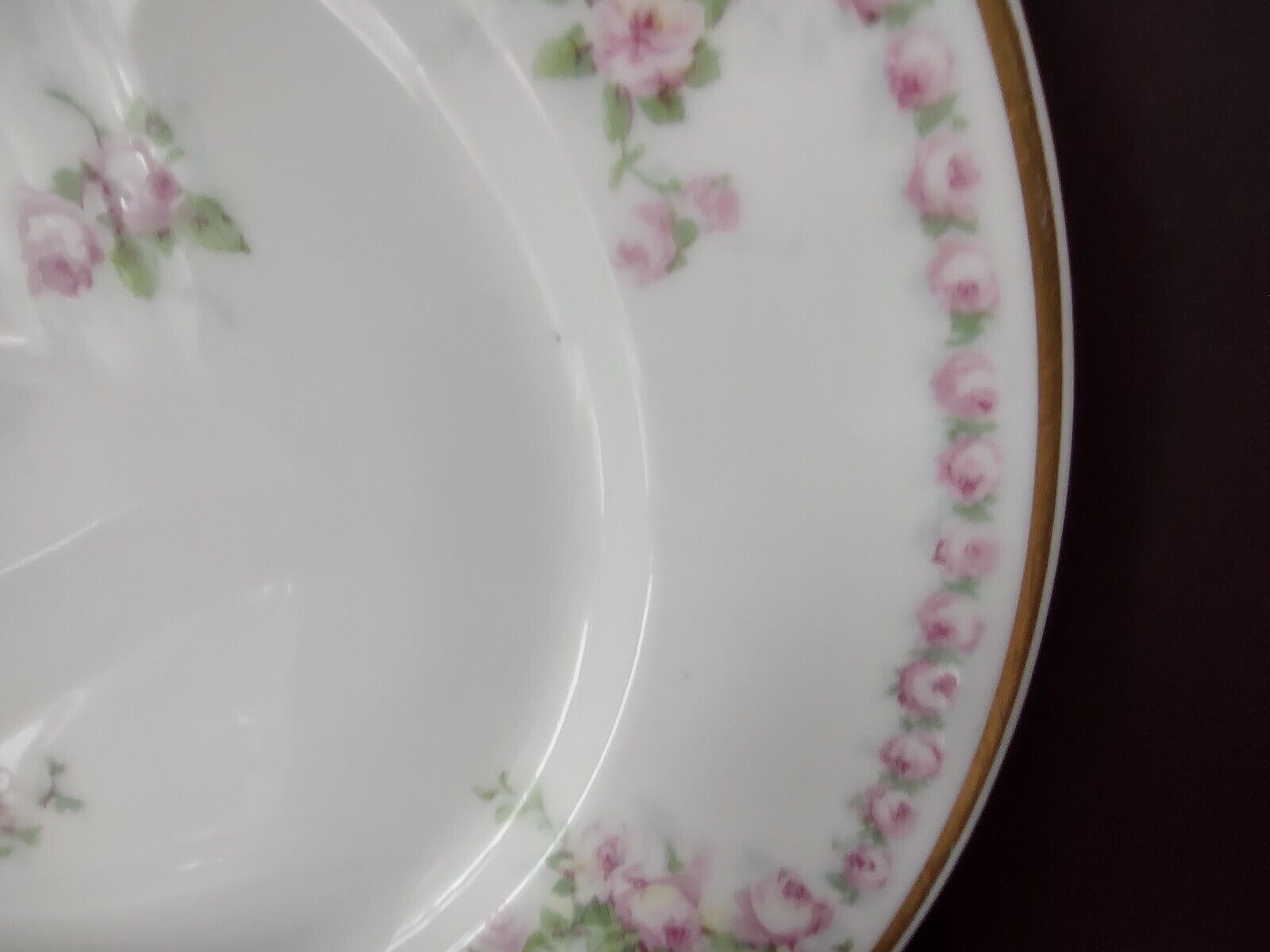 Avenir Limoges France 5 x Salad Plate Rose Garland (lot 559)