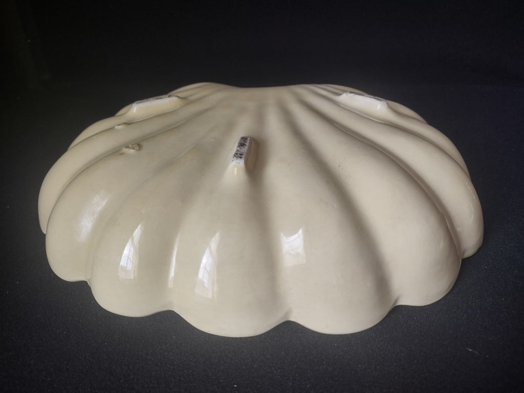 Ceramic Yellow Shell Shaped Dish 11" x 8" (lot 1689)