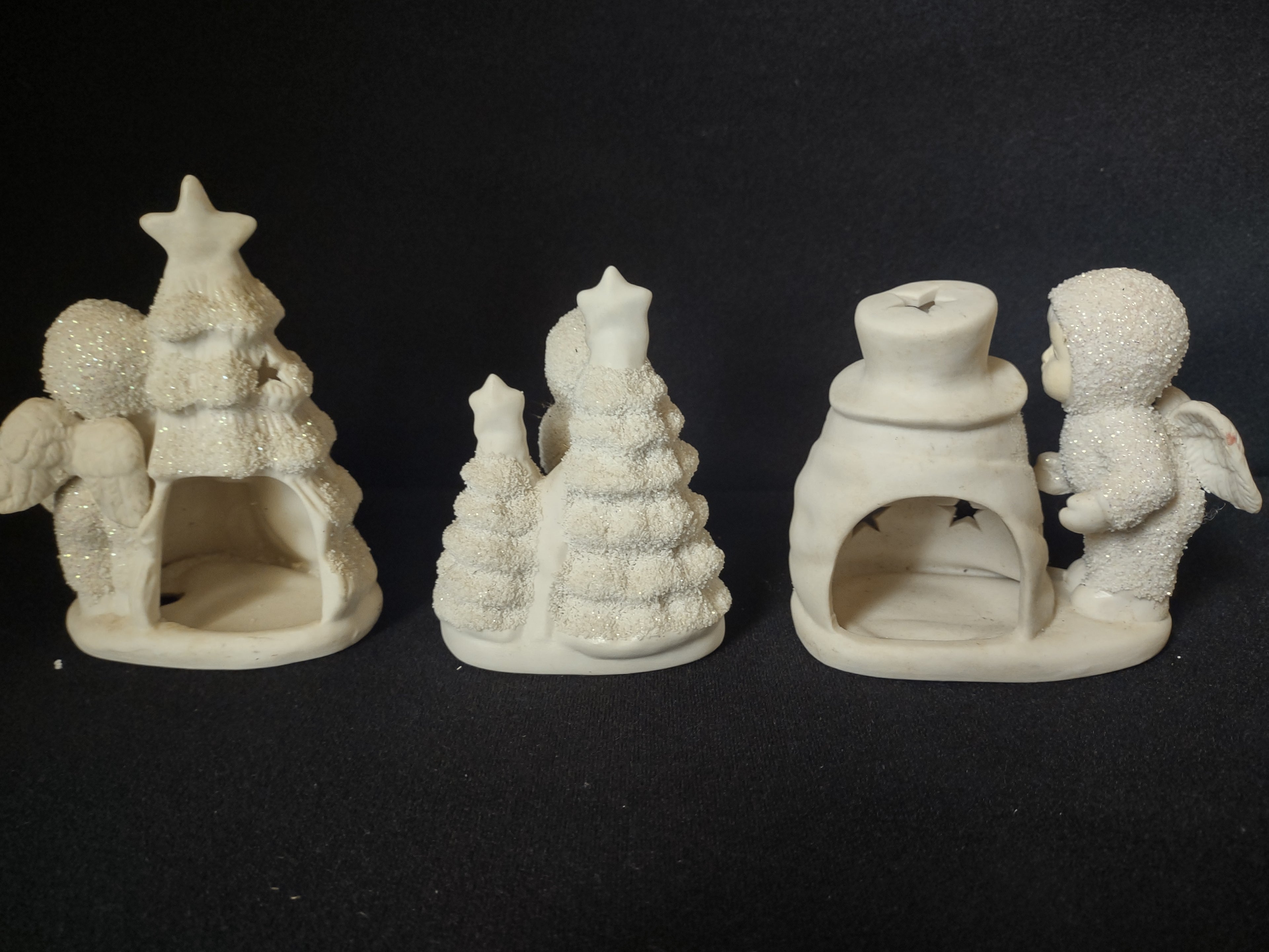 Lot of 3 Snowbabies Candle Holder (lot 1580)