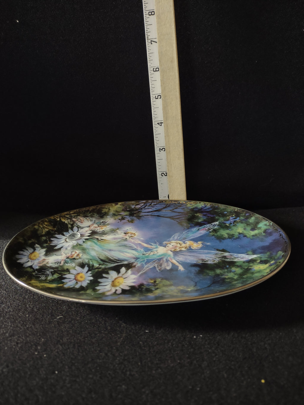 Fairy Wings And Magic Things Bradford Plate Fairies Flowers Gems (Lot 4383)