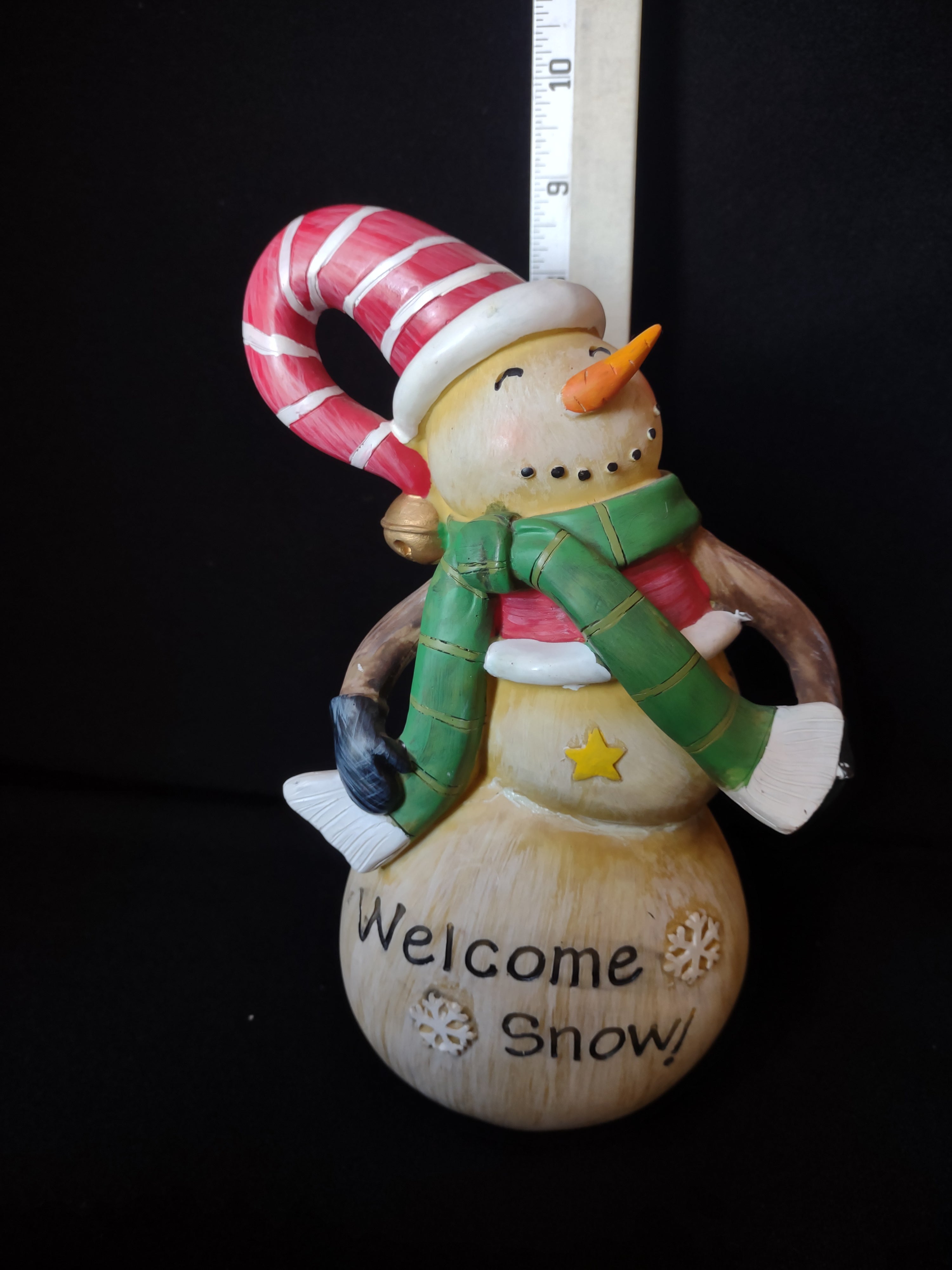 Christmas Snowman Welcome Snow Decor (lot 1578)