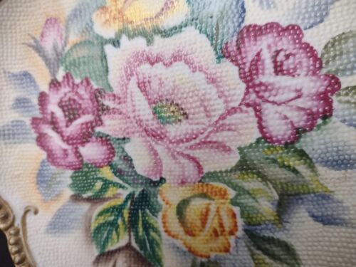 Japan Nagasaki Moriage Plate Rose (lot 754)