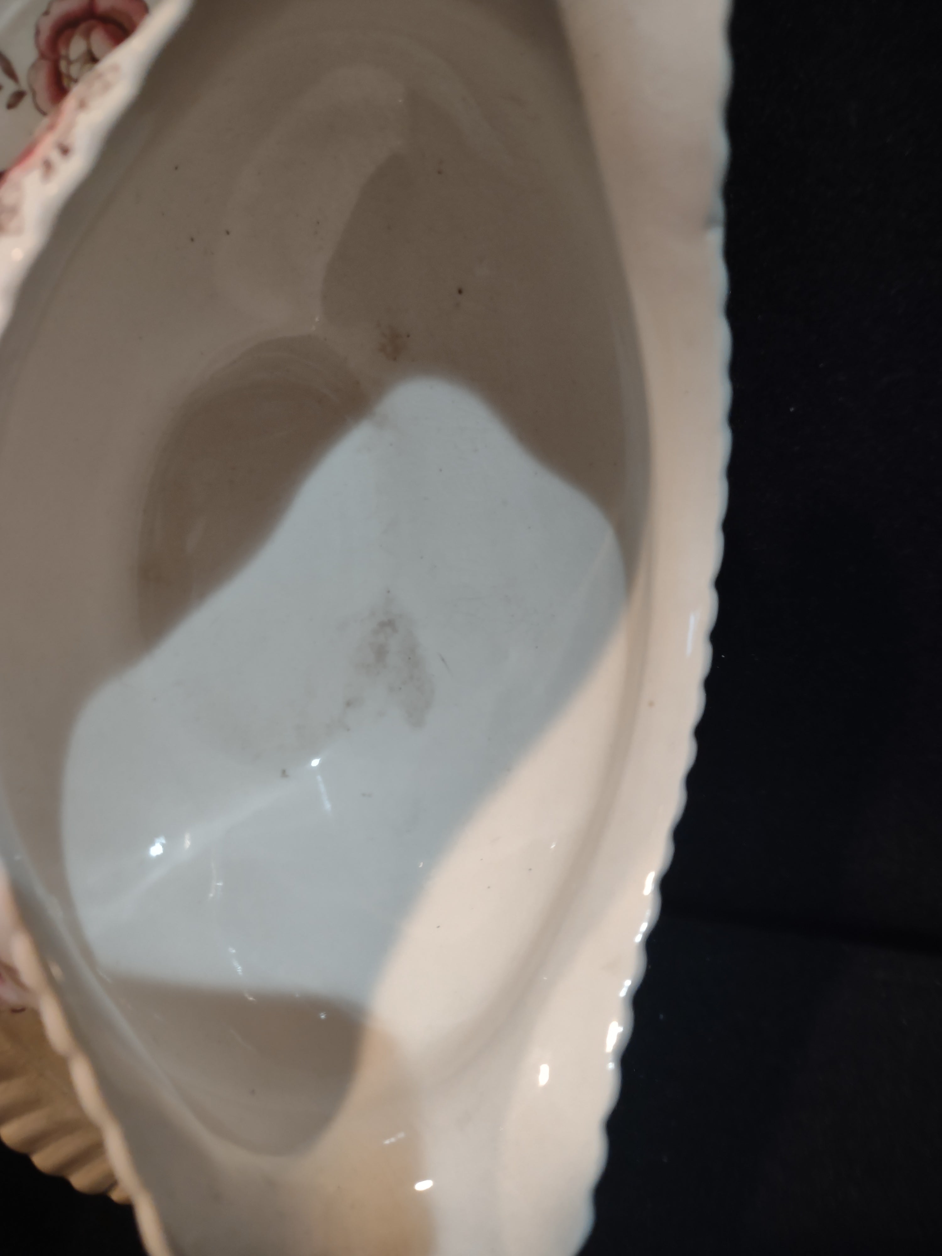 Vintage Johnson Pomona Windsor Ware Gravy Boat England Ironstone (lot 5612)