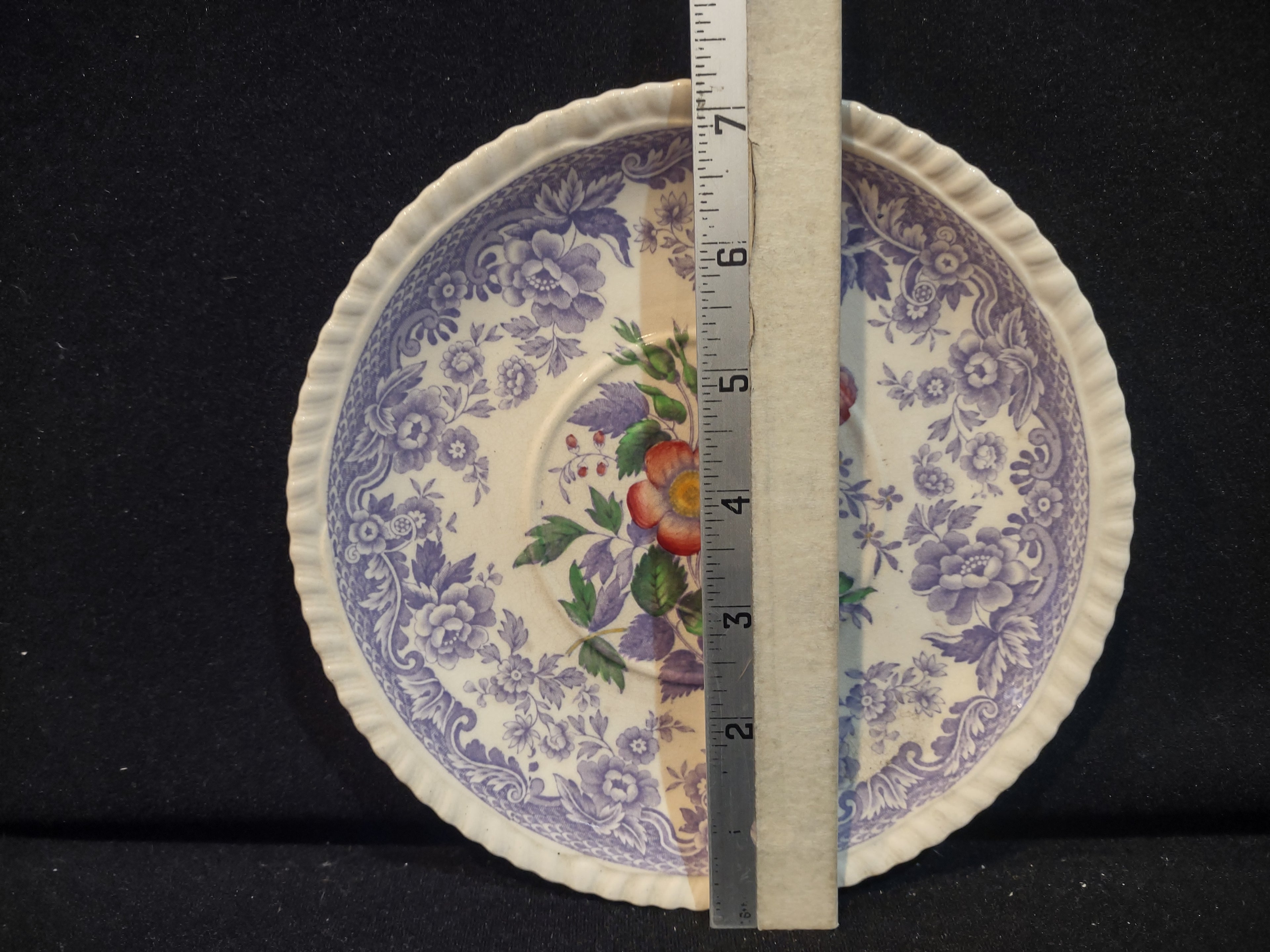 Vintage Spode England Ironstone Mayflower Liner for Soup Cup Cottage (lot 5710)