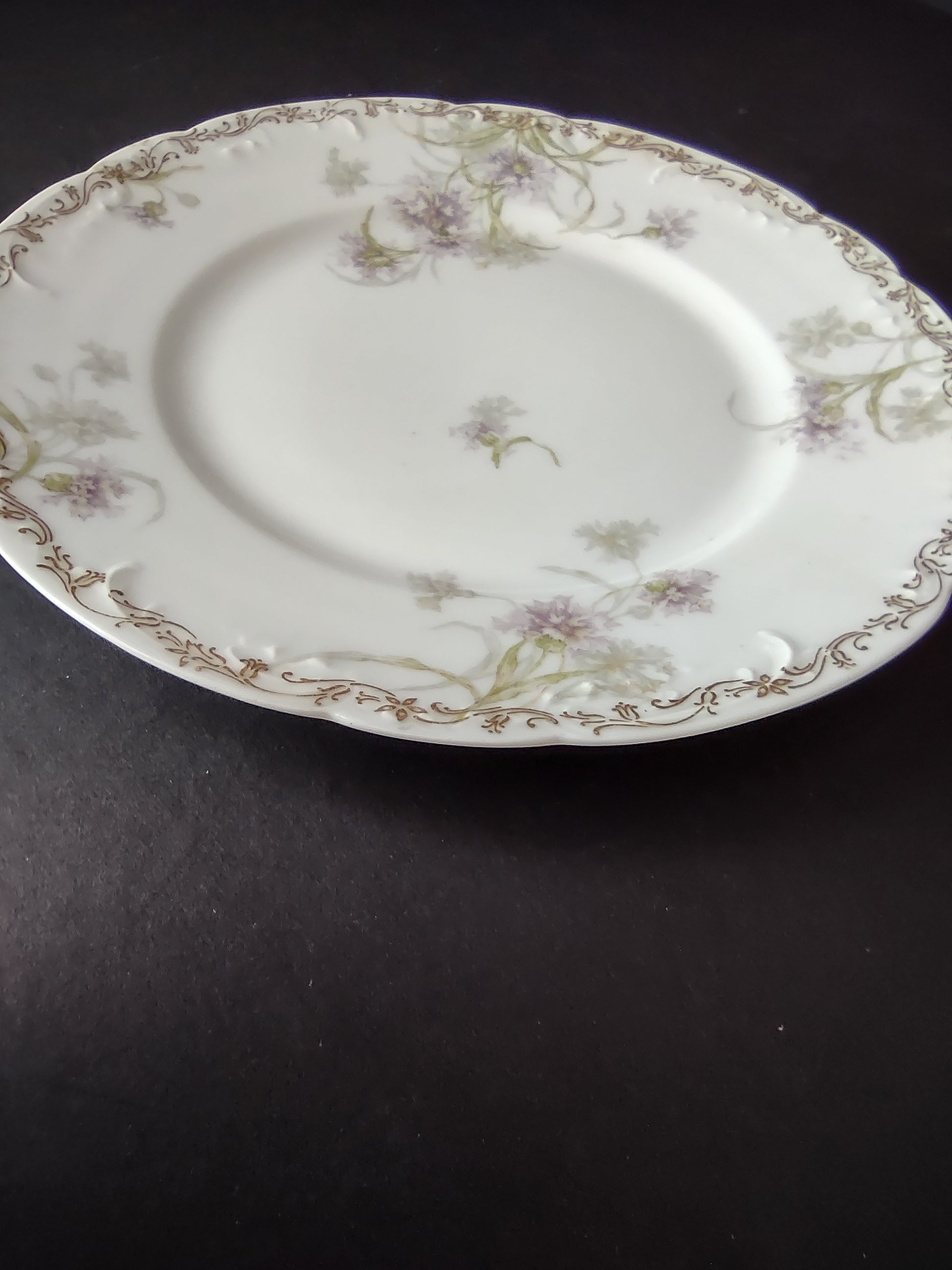 Haviland Limoges Dinner Plate Cornflower French Chic (lot 992)