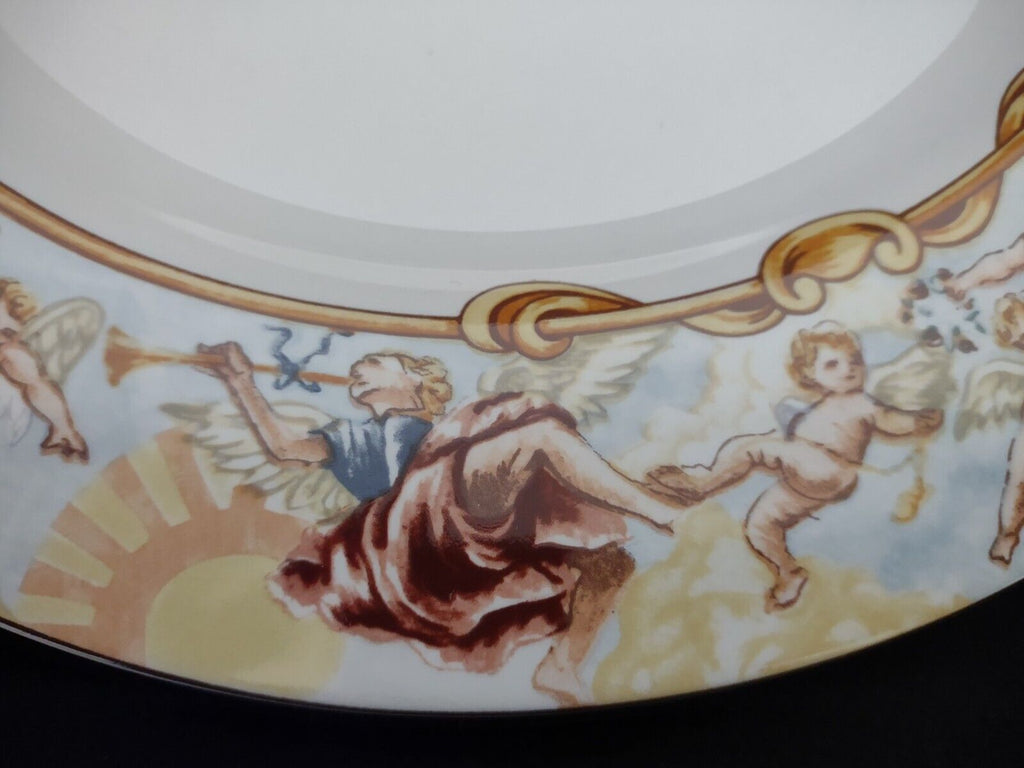 Fitz and Floyd Habitat Americana Cherubs Omnibus Sugar Creamer Serving Plater